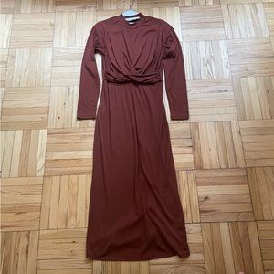 Lush Nordstrom Brown Maxi Dress Size Medium